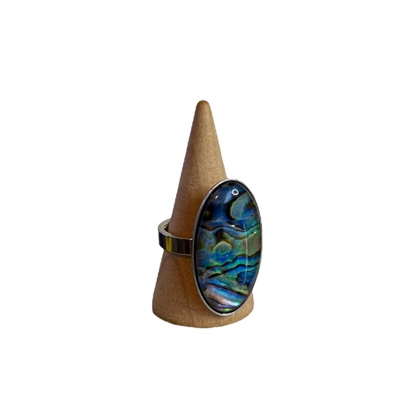 NEW Abalone Shell Ring - Picture 2 of 3